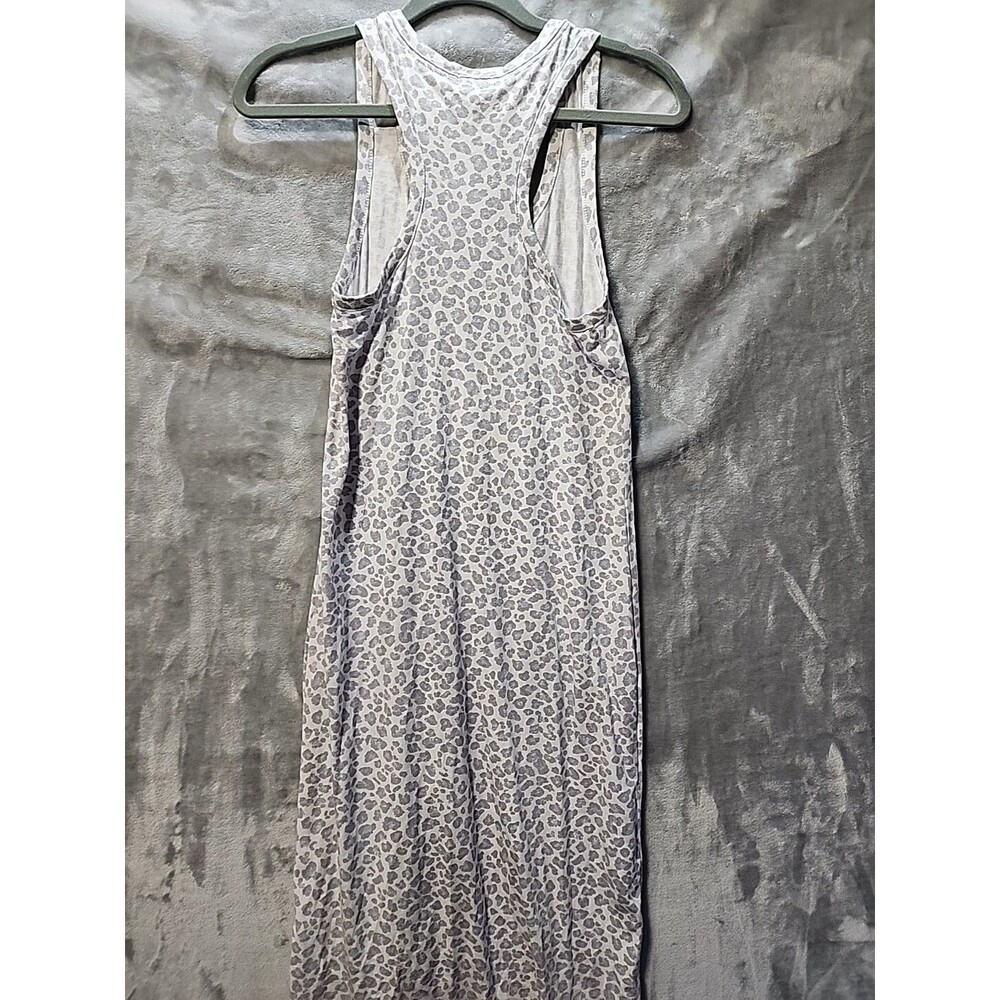 NWT Splendid Womens XS Lingerie Long NightGown Sleepware Blue Grey Leopard Print - Picture 5 of 6